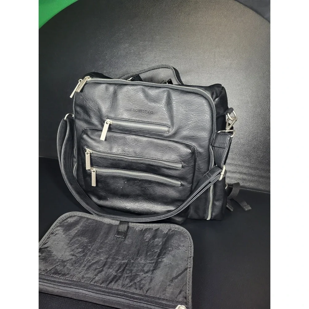 The Honest Company Vegan Leather City Backpack | Diaper Bag Mint Condition Cute*